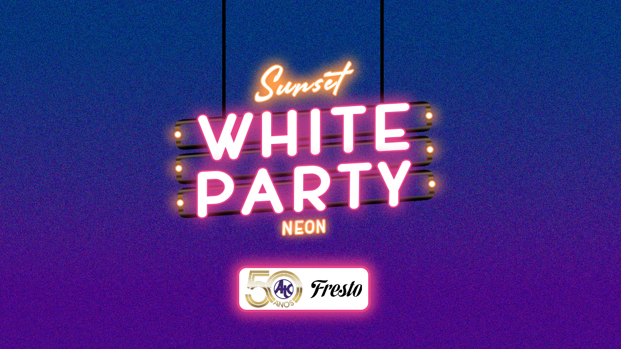 Sunset White Party Neon